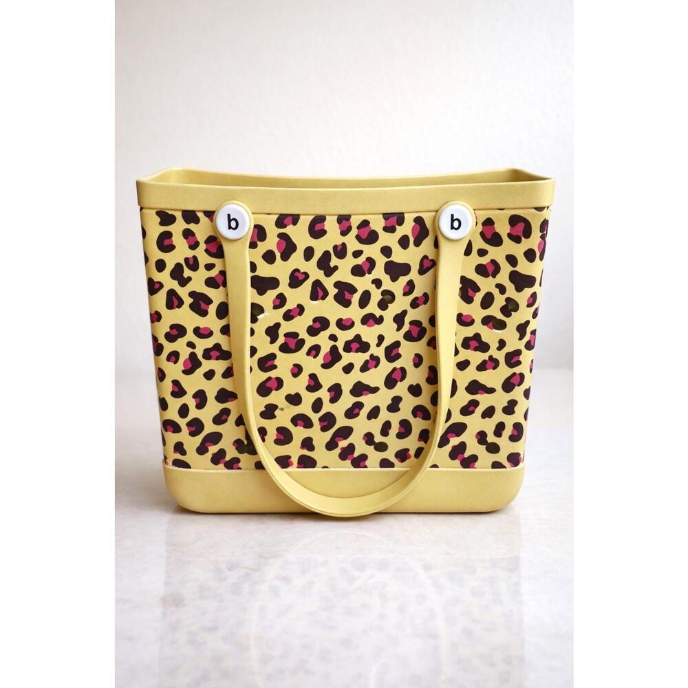 Leopard Print Beach Tote Bag - Picture 2 of 3